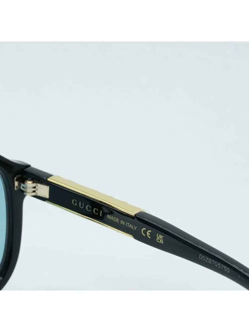 Gucci GG1188S 004 Sunglasses Black Aviator Frame, Blue Lenses